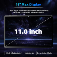 TUOHAITIME Tablet 11 Zoll Android 14 Tablety, 12GB(6+6Expansion) RAM 128GB ROM(1TB TF) Octa Core T606, 8000mAh Akku, Display Wid